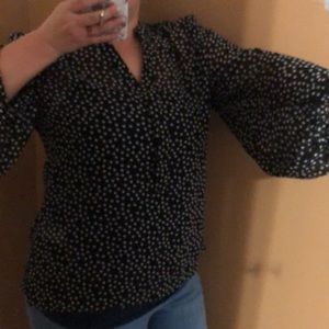 Chico’s Sheer polka dot dress top